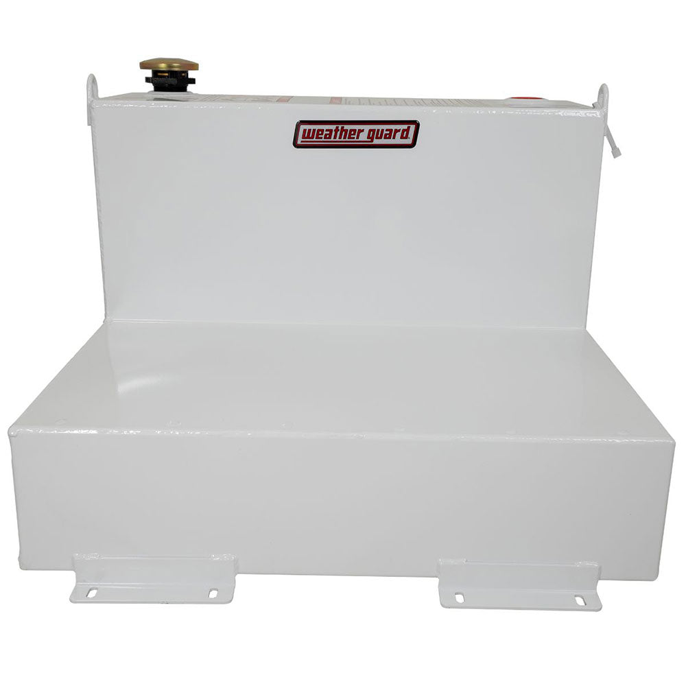 WeatherGuard 350-3-01 50-Gallon White Steel Fuel TransferTank, L-Shape - 2