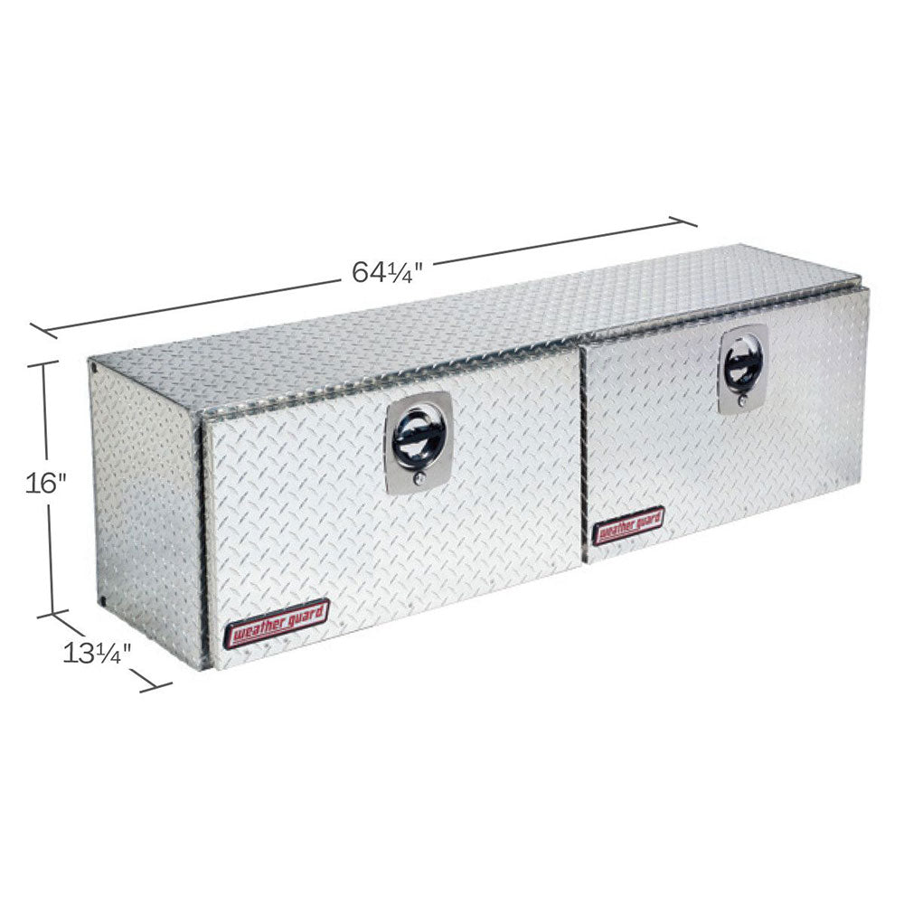 WeatherGuard 364-0-02 Clear Aluminum Hi-Side Box, 7.9 Cu. Ft. - 2