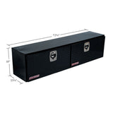 WeatherGuard 372-5-02 Gloss Black Aluminum Hi-Side Box, 8.9 Cu. Ft. - 2