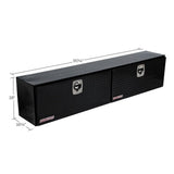 WeatherGuard 391-5-02 Gloss Black Aluminum Super Hi-Side Box, 15.2 Cu. Ft. - 2