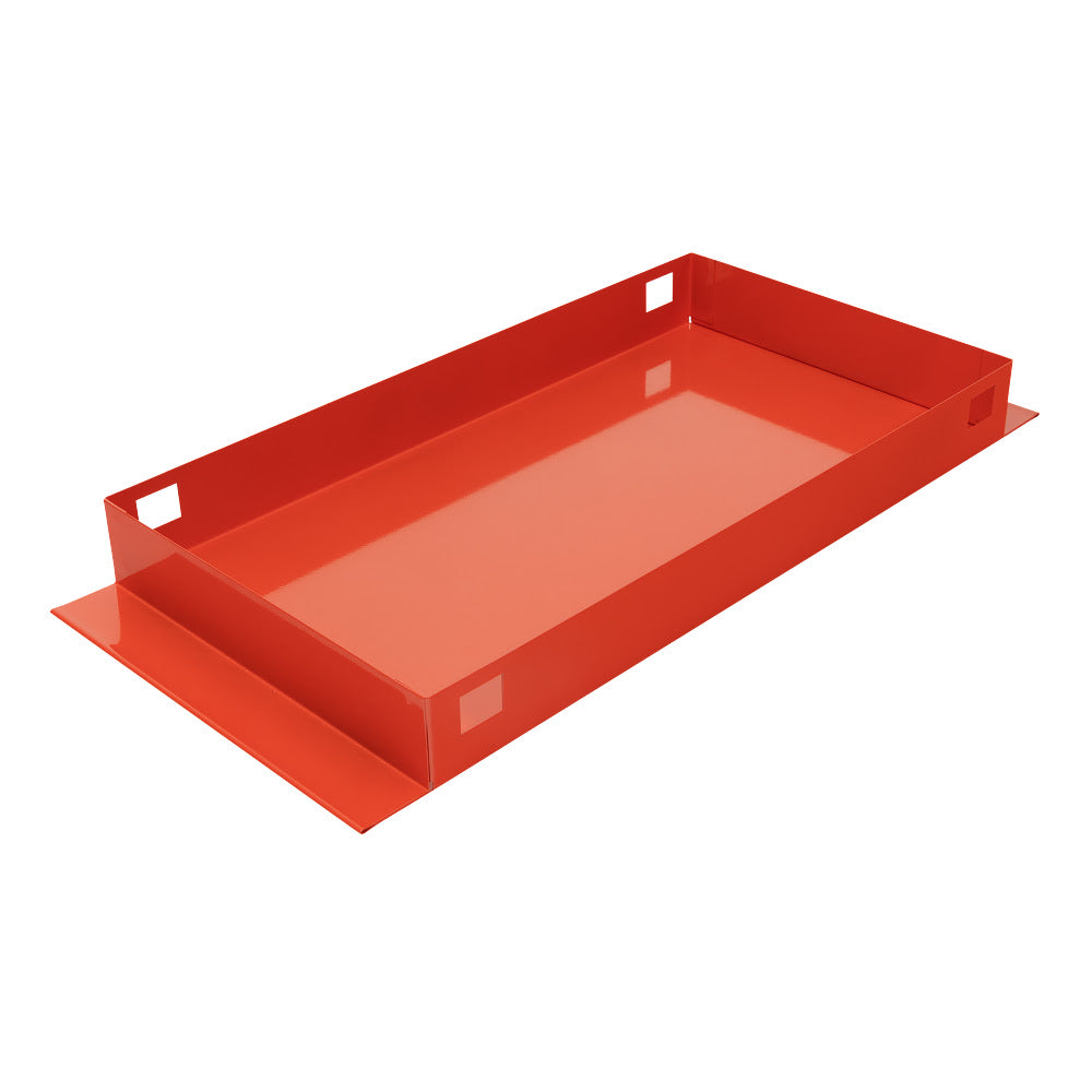 WeatherGuard 617 26.5" x 14" x 3" Red Steel Accessory Divider Tray