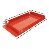 WeatherGuard 617 26.5" x 14" x 3" Red Steel Accessory Divider Tray - 2