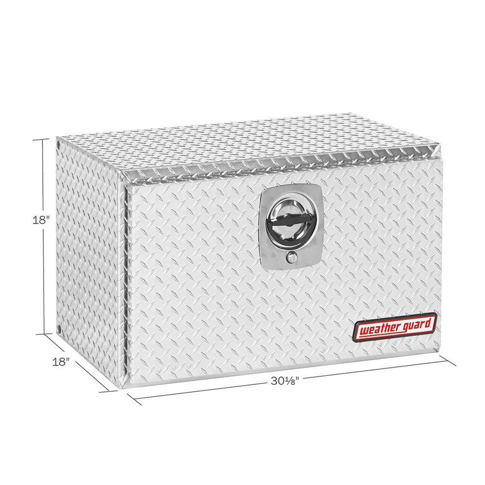 WeatherGuard 631-0-02 Clear Aluminum Underbed Box, Aluminum, Compact, 5.4 Cu. Ft. - 2