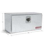 WeatherGuard 636-0-02 Clear Aluminum Underbed Box, Compact, 6.5 Cu. Ft. - 2