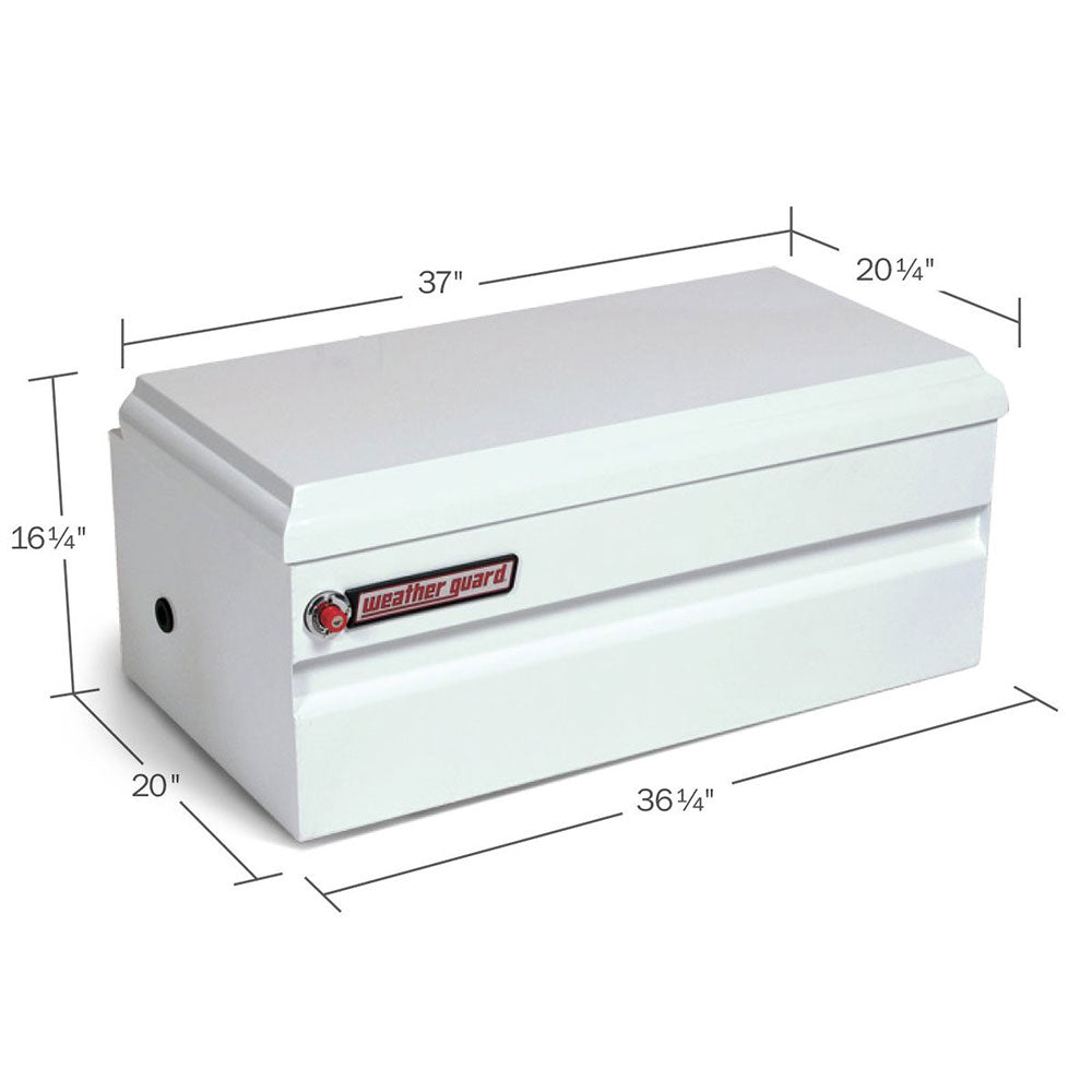 WeatherGuard 645-3-01 White Steel All-Purpose Chest, Compact, 6.0 Cu Ft - 2