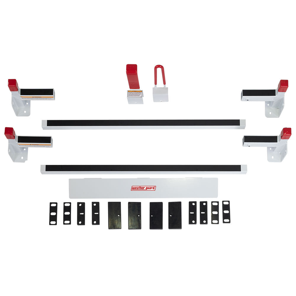 WeatherGuard 22001-3-01 All-Purpose Steel Van Rack, 2 Bar, GM, Ford, Nissan, RAM