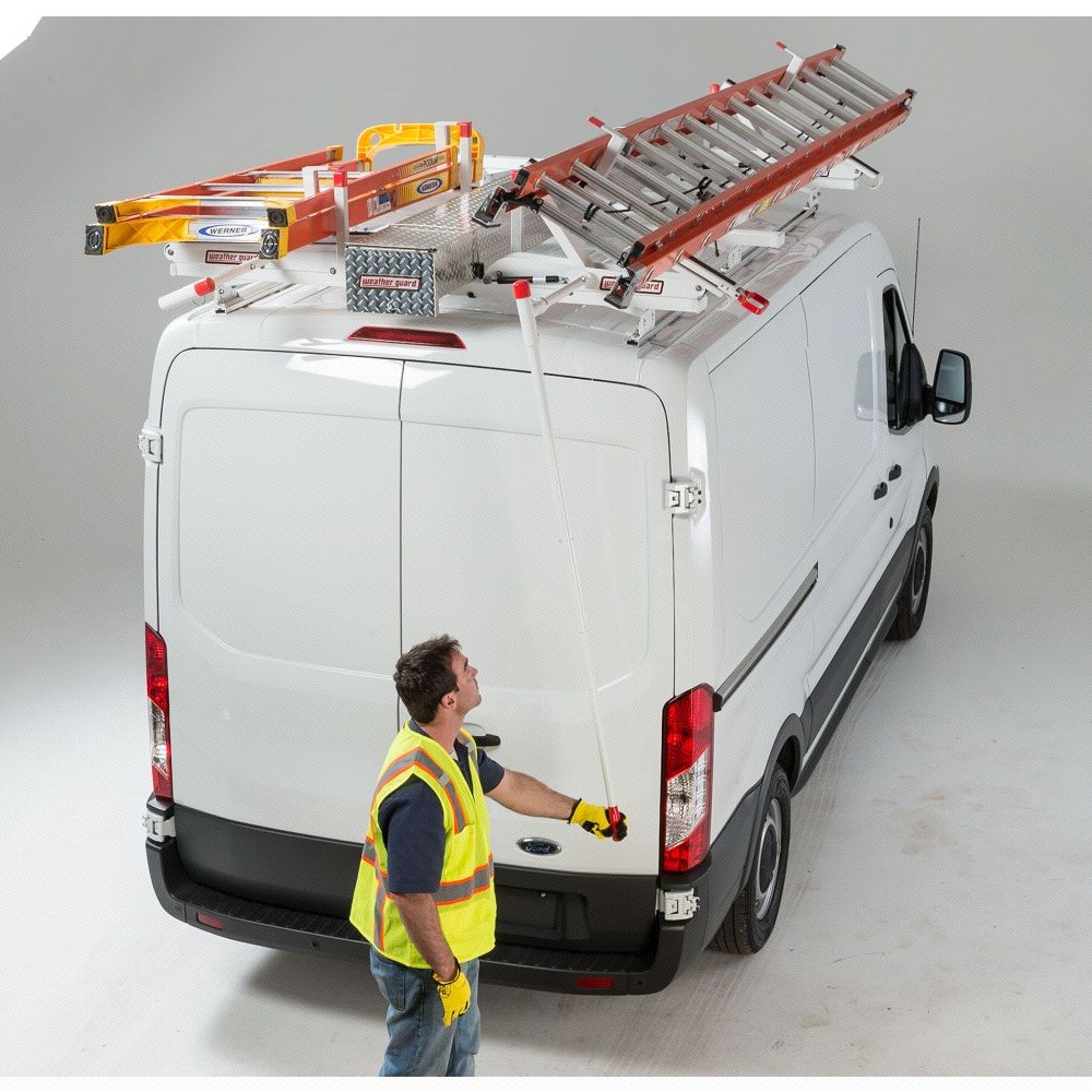 WeatherGuard 2275-3-01 EZGLIDE2™ Fixed Drop-down Ladder Kit, Full - 5
