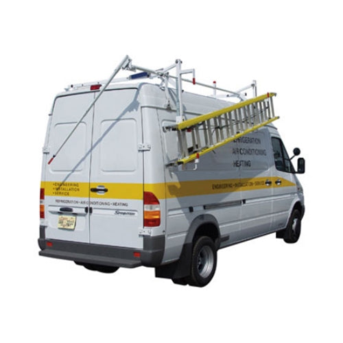 Weather Guard 280 White Aluminum EZ-GLIDE Rack System Sprinter Van High Roof, Passenger Side