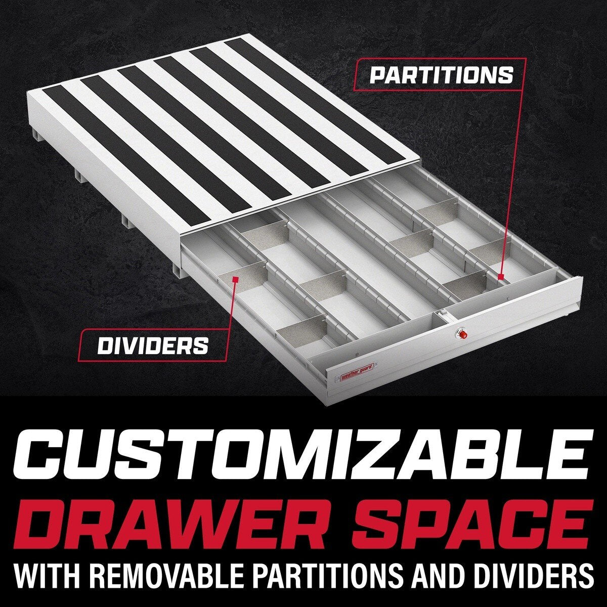 Weatherguard 337-3-04 Pack Rat Heavy Duty Pull Out Drawer Storage Unit 48" x 30" x 13" (1 Each) - 6