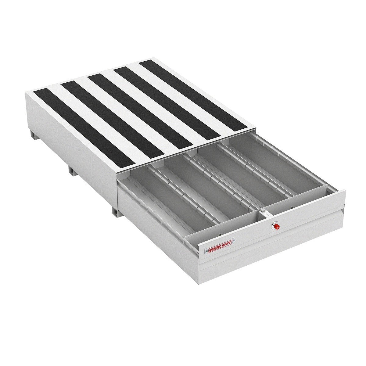 Weatherguard 338-3-04 Pack Rat 48" x 40" x 13" Heavy Duty Pull Out Drawer Unit for Truck Bed and Van Storage - 3