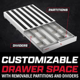 Weatherguard 379-5-04 Pack Rat 72" x 49.5" x 9.5" Heavy Duty Pull Out Drawer Unit Black - 6