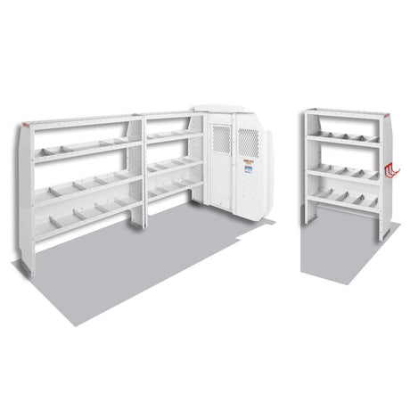 WeatherGuard 600-8210L Commercial Shelving Van Package, Mid-Roof, 148" Wheelbase