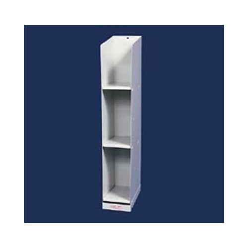 Weather Guard 8361-3 Brite White Armor-TUF 3-Bin Literature Holder, 36" x 6" 12"