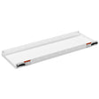 Weather Guard 9113-3-01 Fully-Hemmed White Heavy-Gauge Steel Accessory Shelf, 36" x 10"