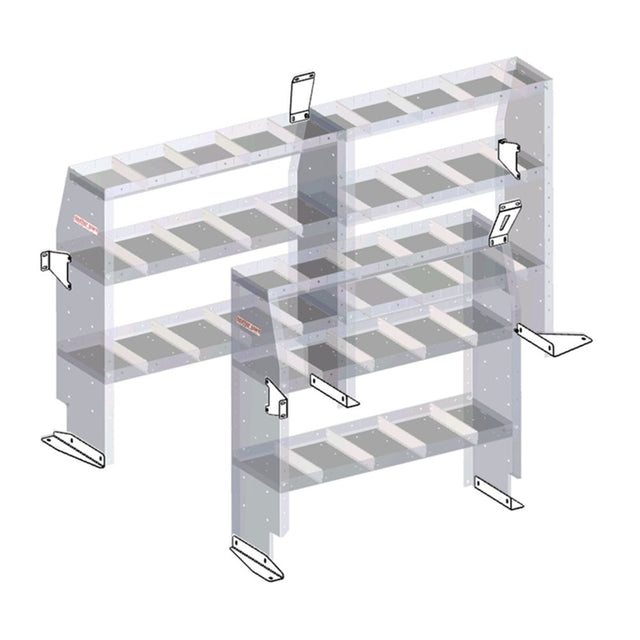 WeatherGuard 9753-3-01 Shelf Unit Mounting Bracket, Mercedes Metris