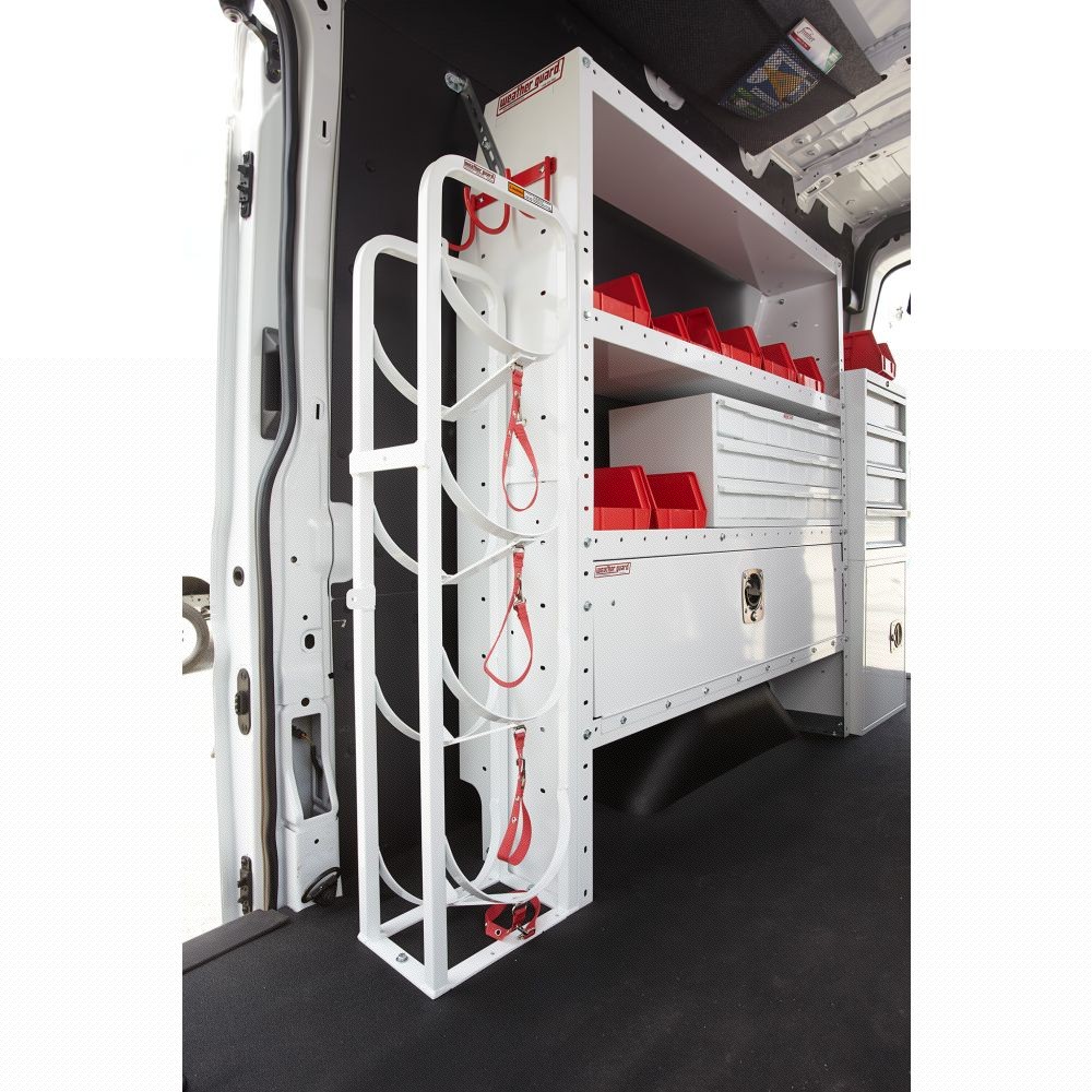 WeatherGuard 9862-3-01 Refrigerant Tank Rack, 3 x 50 lbs, 45.5" x 8" x 15.5" - 2