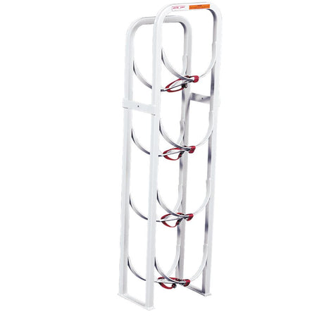 WeatherGuard 9864-3-01 Refrigerant Tank Rack, 4 x 30 lbs, 48.5" x 13" x 8"