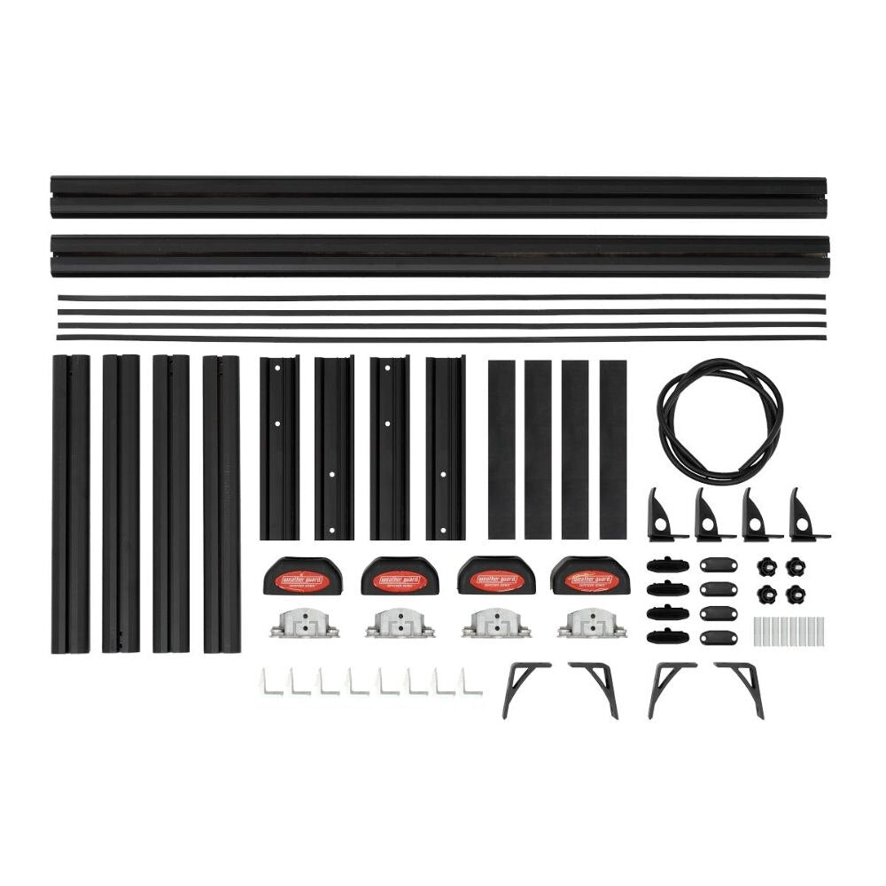Weatherguard TR801-A 800 lbs. Load Capacity Black Universal Truck Ladder Rack , Black Matte Finish - 2