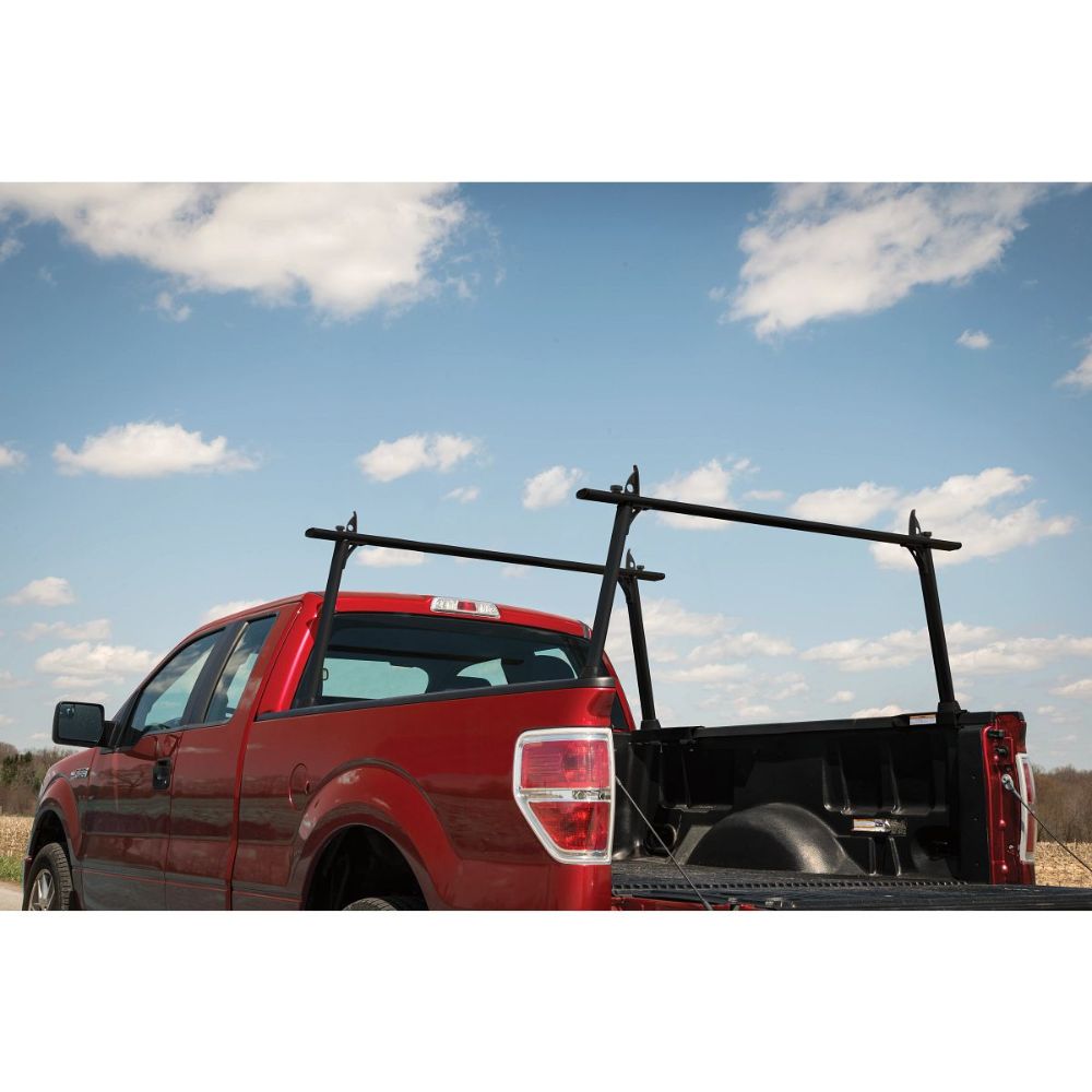 Weatherguard TR801-A 800 lbs. Load Capacity Black Universal Truck Ladder Rack , Black Matte Finish - 8