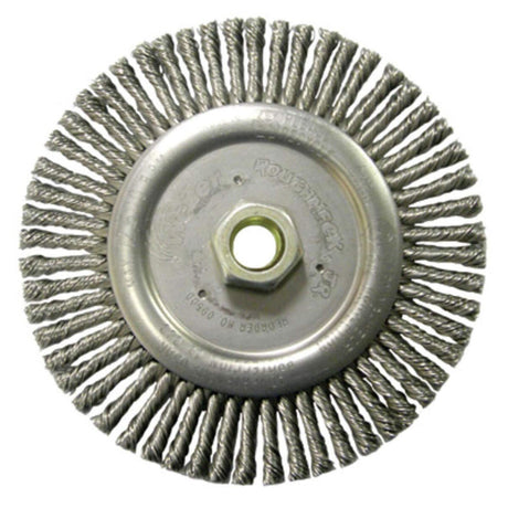Weiler 09400P 6 Inch Roughneck Jr. Stringer Bead Wire Wheel .020 Steel 5/8-11 Arbor (1 Pack)