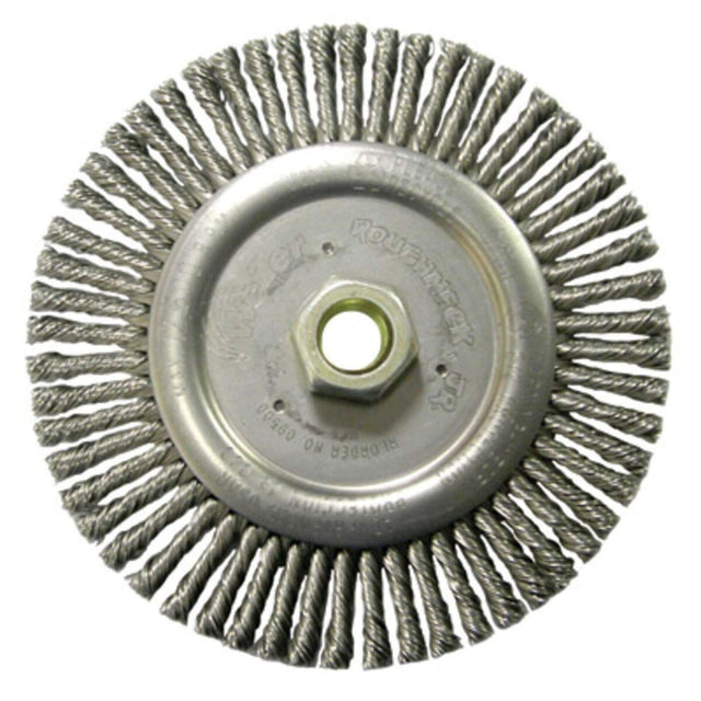 Weiler 09400P 6 Inch Roughneck Jr. Stringer Bead Wire Wheel .020 Steel 5/8-11 Arbor (1 Pack)