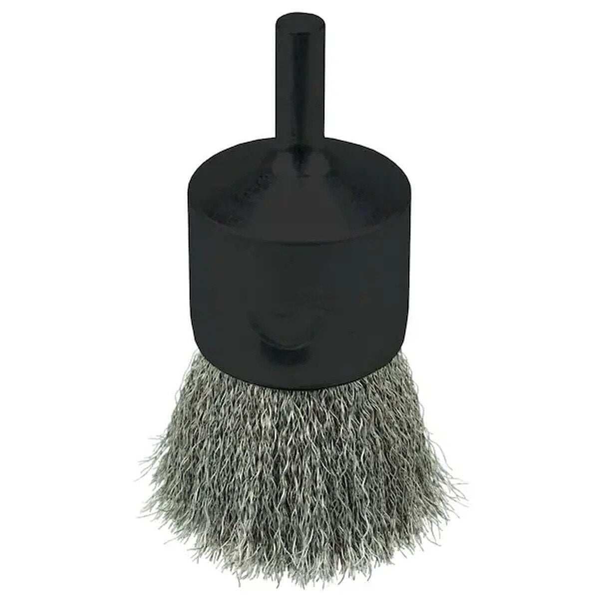Weiler 10021 1 in Crimped Wire End Brush with 0.006 in Stainless Steel Wire (1 Each)