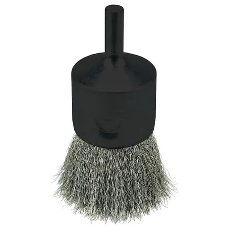 Weiler 10021 1 in Crimped Wire End Brush with 0.006 in Stainless Steel Wire (1 Each)