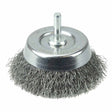 Weiler 14302 2 3/4 in. Crimped Wire Cup Brush, .0118 Steel Fill 1/4 in. Stem