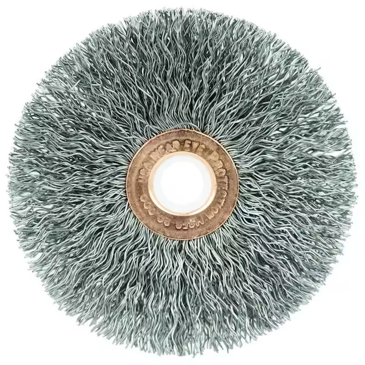 Weiler 15573 3 in Copper Center Crimped Wire Wheel Brush with 1/2 in-3/8 in Arbor Hole (1 Pack)