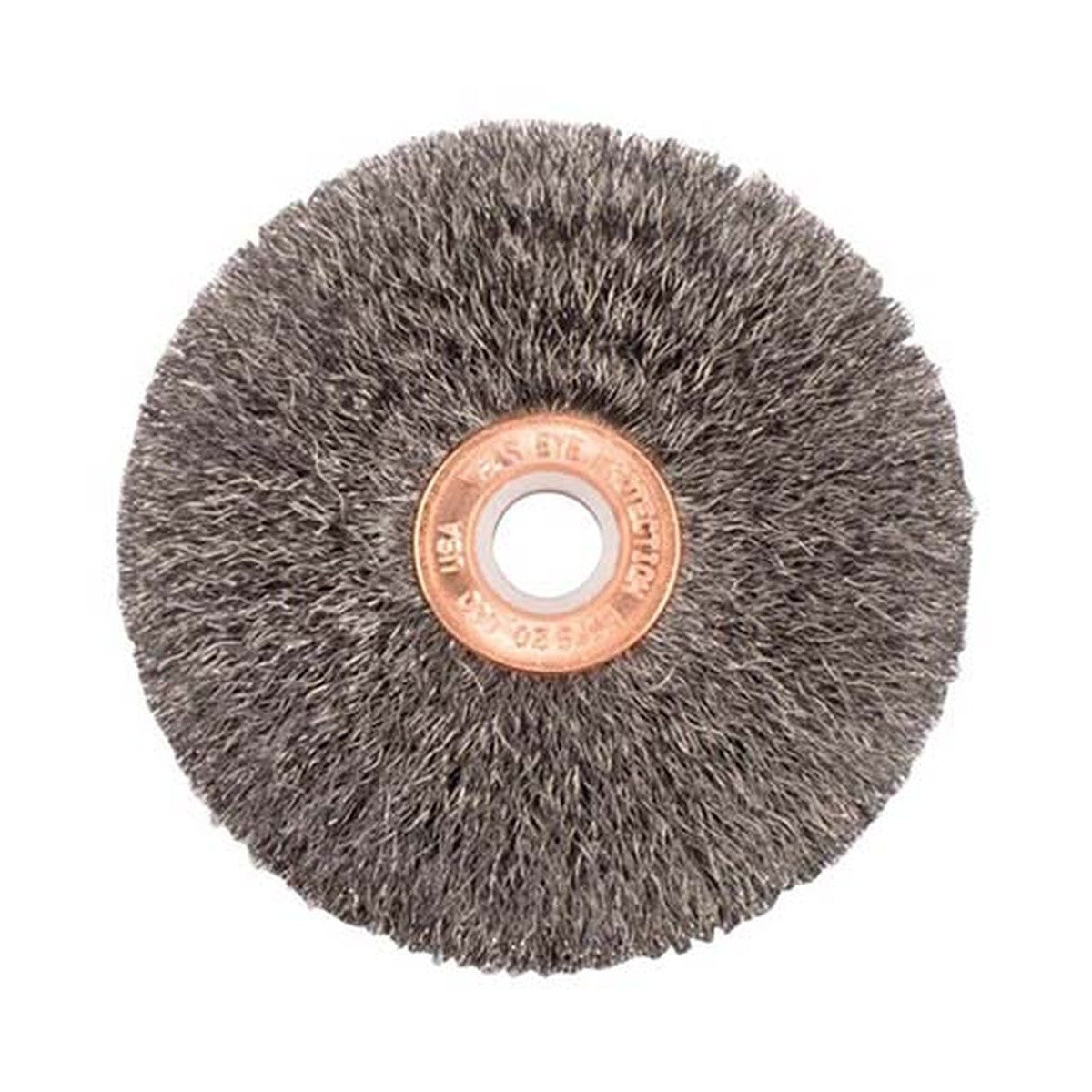 Weiler 16943 3" Crimped Stainless Steel Wire Wheel with 1/2" Arbor Hole