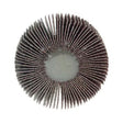 Weiler 30729 3" x 1" 40 Grit Aluminum Oxide Coated Flap Wheel with 1/4" Stem