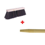 Weiler 42173 + 44020 18" Street/Asphalt Broom with 60" Wood Handle