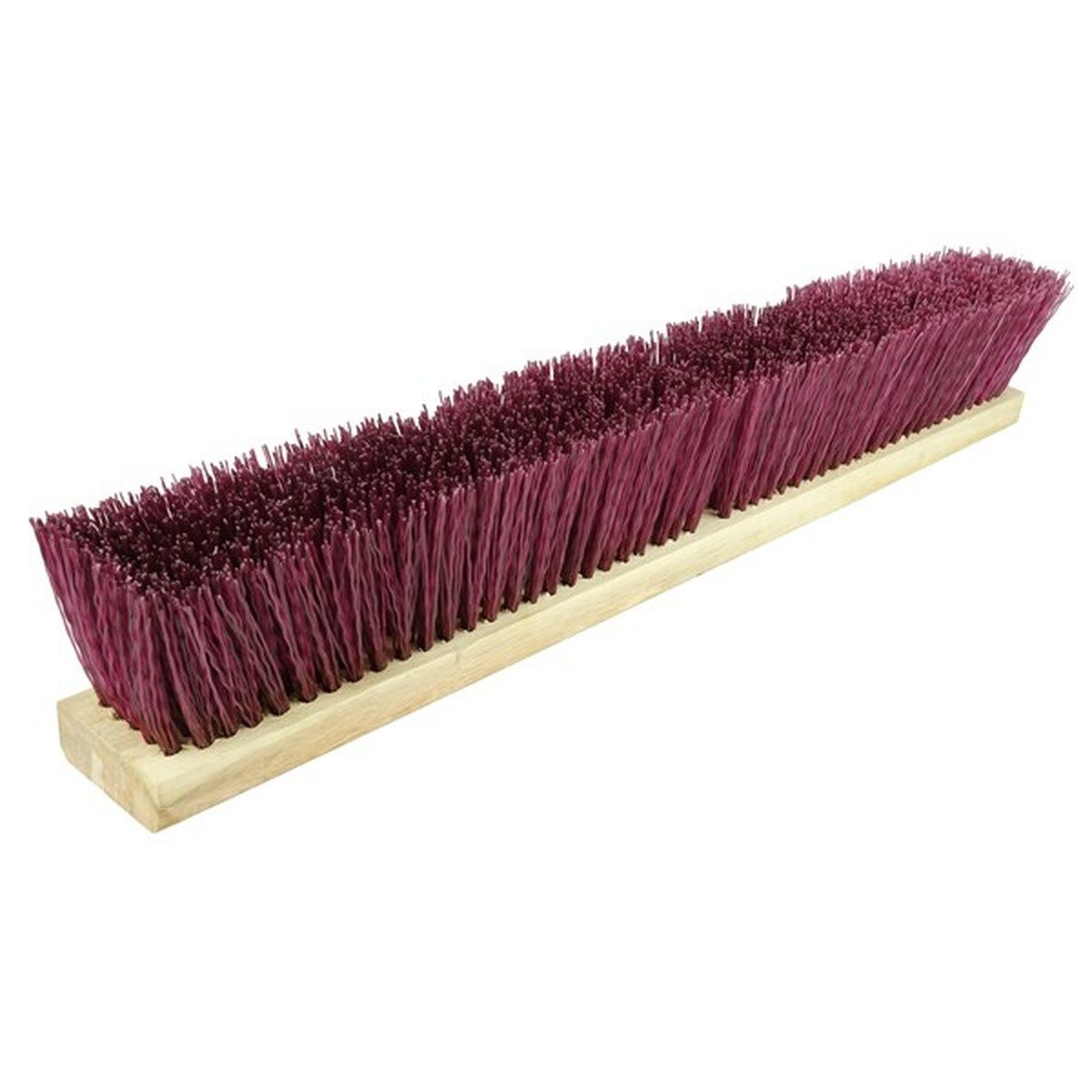 Weiler 44587 24 Inch Contractor Garage Broom with Maroon Polypropylene Fill Includes Brace (1 Each) - 2