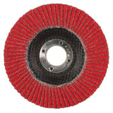 Weiler 50102 4-1/2 in. Tiger Saber Tooth Ceramic Type 29 Flap Disc, 60 Grit, 7/8 in. Arbor, Phenolic Backing (10 Pack) - 2