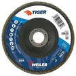 Weiler 50650 6" Tiger Disc Abrasive Flap Disc Angled Phenolic Backing 60 Grit 7/8" Arbor Hole