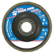 Weiler 51110 4-1/2" 80 Grit Tiger Paw Flat Abrasive Flap Disc