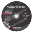 Weiler 56099 4" x 1/8" Wolverine Type 1 Cutting Wheel, A36T, 3/8" A.H.