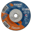 Weiler 58070 4-1/2" x 1/4" Tiger Zirc  Type 27 Grinding Wheel, Z24T, 5/8"-11 UNC Nut