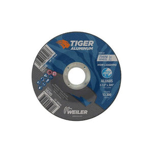 Weiler 58205 CW-4.5 X .045 X 7/8 ALU60S T27 Tiger Aluminum Cutting Wheels