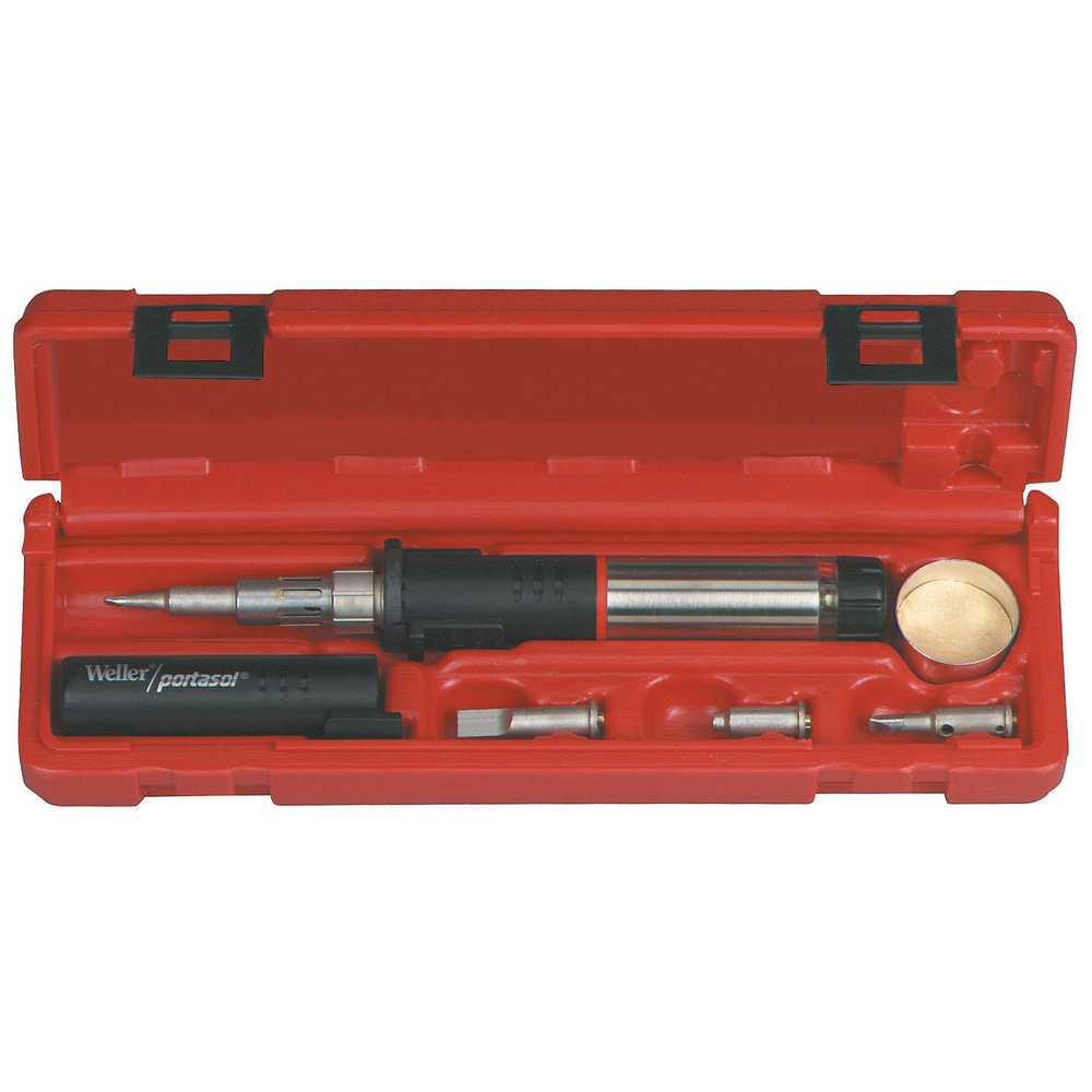 Weller PSI100K Portasol Soldering Iron Kit, Self-Igniting, Butane, Cordless