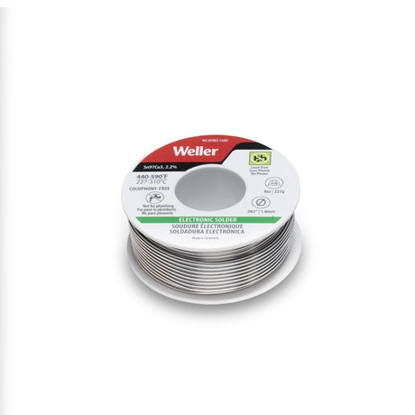 Weller WLWIREL1680 1.6 mm Lead Free Electronic Solder Wire 227 g 8 oz