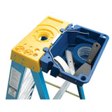 Werner 6004S 4ft Type I Fiberglass Stepladder with Shelf - 4