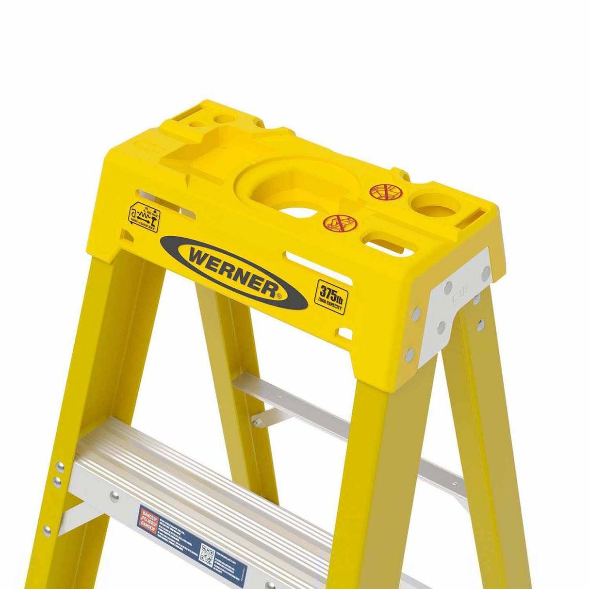 Werner 6306 6ft Type IAA Fiberglass Stepladder - 3