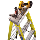Werner 7304S 4ft Type IAA Fiberglass Stepladder with Shelf - 3