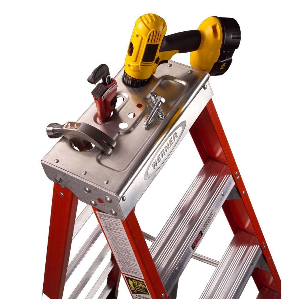 Werner 7405 5ft Type IAA Fiberglass Stepladder - 4