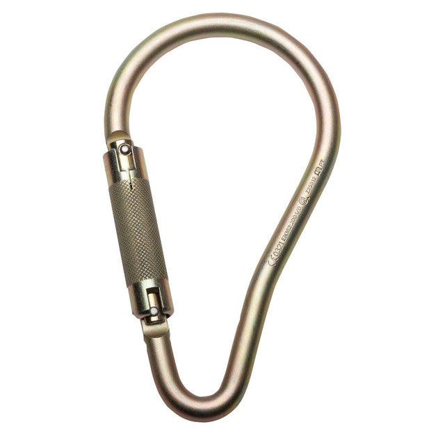 Werner A100303 2" Gate Opening Steel Self-Locking Carabiner with 3600 lb Gate