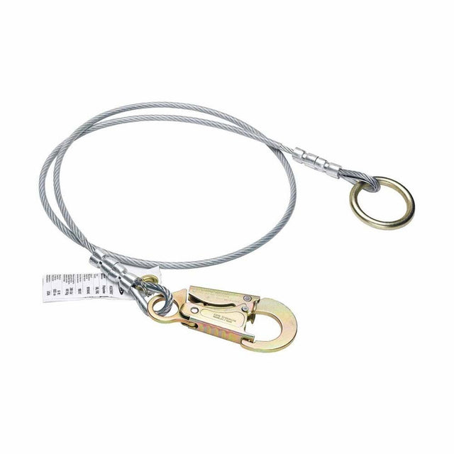 Werner A113004 4 ft Anchor Extension Vinyl Coated Cable with O-Ring and Snaphook (1/4 in)