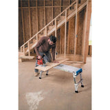 Werner AP-25 45 in x 12 in Aluminum Pro Work Platform with Easy Grab Handles 300 lb Capacity - 5