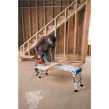 Werner AP-25 45 in x 12 in Aluminum Pro Work Platform with Easy Grab Handles 300 lb Capacity - 6