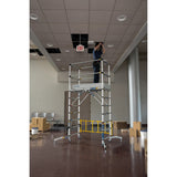 Werner ATS-72 Aluminum 6' Telescoping Rolling Scaffold with 500 lb Load Capacity - 4
